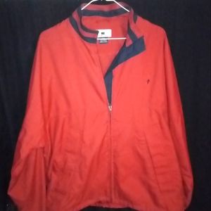 Cutter and buck weather tech full zip athletic jacket medium cardinal red